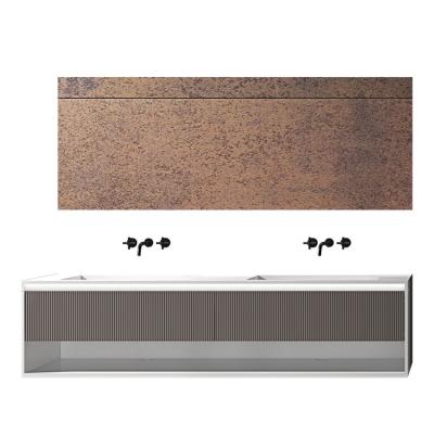 China Modern TNS 0016C Striped Minimalist Design OEM ODM Mount On Standard Bathroom Cabinets And Vanities for sale