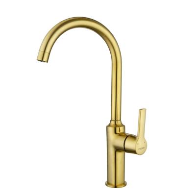 China TC1002-3AL Thermostatic Faucets Kitchen Faucet Gold, Brass Kitchen Faucet, Gold Kitchen Faucet for sale