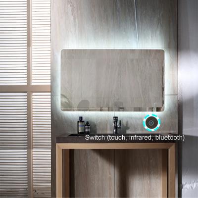 China TMA-1005 2022 new design light bathroom led mirror lamp bathroom mirror with led light for sale