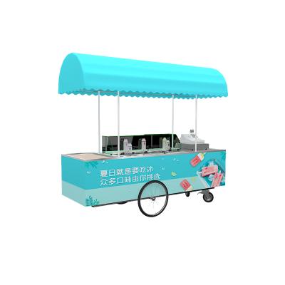 China Custom Commercial Catering Street Standing Mobile Vending Food Cart Stainless Mobile Food Cart Cheap Used Mobile Grocery Baking Carts Te koop