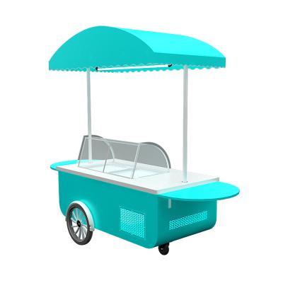 China Ice Cream Van Ding Vendor Carts Popsicle Cart and Glace-Cream-Delivery-Truck French-Italian Commercial Beverage Cart Freezer Supply for sale