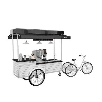 China Hotels 3wheel Cargo Bike Street Food Delivery Bike Fast Food Pancake Trailer Delivery E Bike For Food Delivery for sale