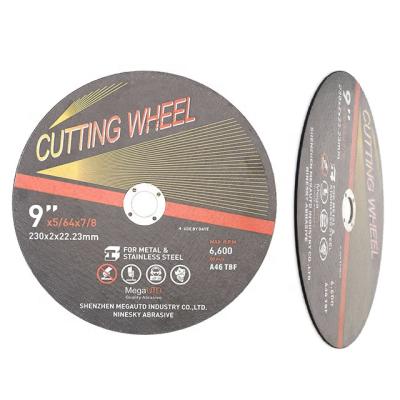 China Surface Reducing 230X2X22MM Thin 9inch Cutting Disc Price for sale