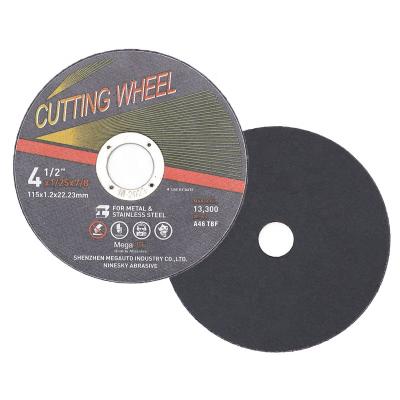 China Vertical Cut 4.5 Inch Net Reinforced Abrasive Metal Cut Disc 4 1/2 Double Wheel for sale