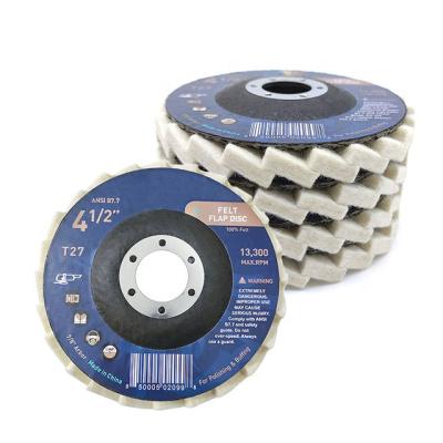 China Polishing 4.5 Inch Felt Polishing Wheel 4-1/2