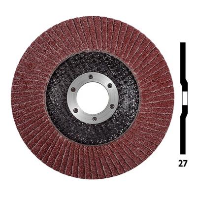 China Metal Fin Disc 4 1/2 Inch Wheels Aluminum Oxide Flap T27 Grinding Sanding Disc Surface Treatment For Angle Grinder for sale