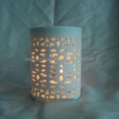 China Home Decoration Antique Ceramic Aroma Diffuser and Censer Candle Holder for sale