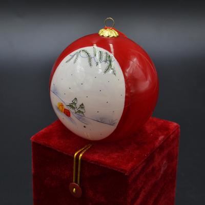 China Personalization ornaments inside painted Christmas ornament bauble for sale