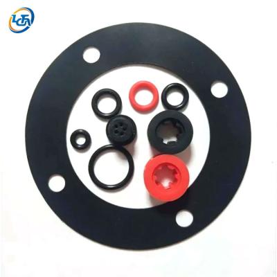 China Industry standard non-standard custom silicone rubber parts mold nbr epdm fkm rubber part flat rubber gasket for sale