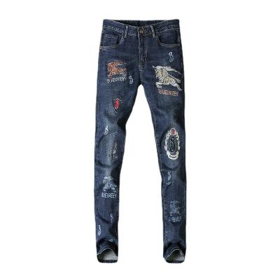 China Multicolor viable high quality style brand jeans pants men's viable wholesale tapered celana pria jeans for sale