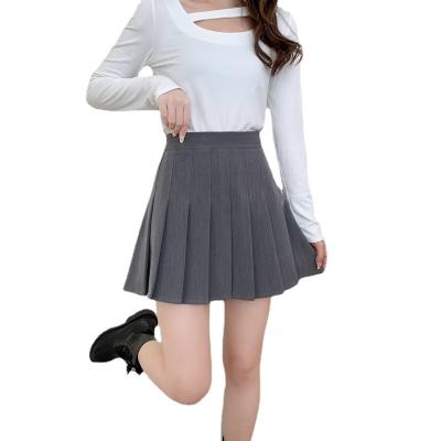 China New high waist show temperament anti-static slim skirt pleated skirt a-line skirt for sale