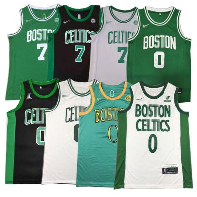 China Breathable 2022 USA FINALS EASTERN Celtics 0 TATUM 7 BROWN Mens Embroidery Basketball Tank Tops Stitched Classic Basketball Tank Top for sale