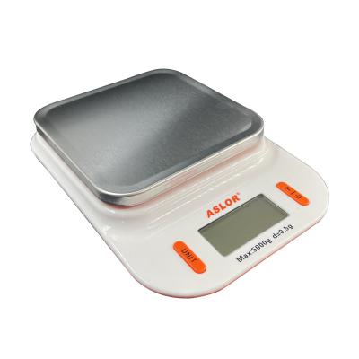 China WITH LID Wholesale Stainless Steel 5kg/1g Multifunctional Kitchen Anti Weighing Digital Food Scale for sale