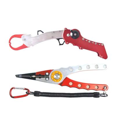 China Durable Aluminum Lip Fishing Pliers With Pliers Fishing Tackle Aluminum Fishing Tools for sale