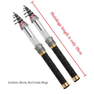 China Outdoor Fishing Activity Carbon Fishing Rod Telescopic Fishing Rod Carbon Fiber 1.0m 1.3m 1.5m 1.7m 1.9m 2.1m 2.3m Top Ocean Sea Fishing Bass Power for sale