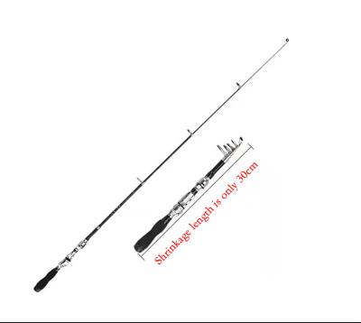 China Durable Telescopic Deep Sea Fishing Rod Glass Fiber Fishing Rod Short Section Mini Sea Pole Fishing Rods Display for sale