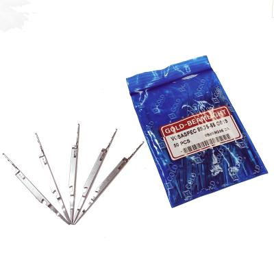 China Textile gold-beamlight flat knitting needle/transfer needle VOSASPEC 89.75-55 G019 with small hook 14G for sale