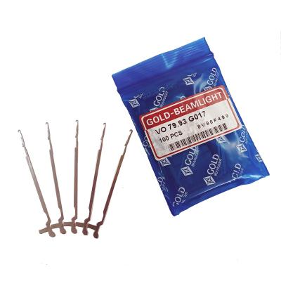 China High Quality Flat Textile Gold-beamlight Knitting Needle Vo 79.93 High Tip G017 for sale