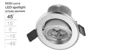 China 7W 38 degree LED Focus Spotlight  220V 50Hz / 60Hz Recessed Mounted for sale