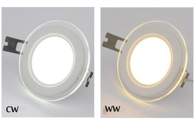 China 12W Super Bright LED Glass Downlight , 6000K Display Lighting for sale