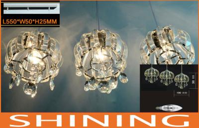 China 190mm * 300mm Pendant Crystal Light for sale