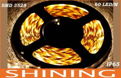 China 12 Volt 24W Flexible SMD LED Strip Light Cool White IP65 300pcs 3528 LED for sale