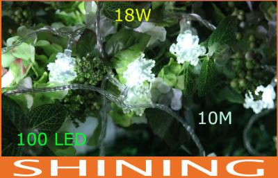 China Green Waterproof RGB LED String Lights Snowflake Shape For Window Decoration for sale