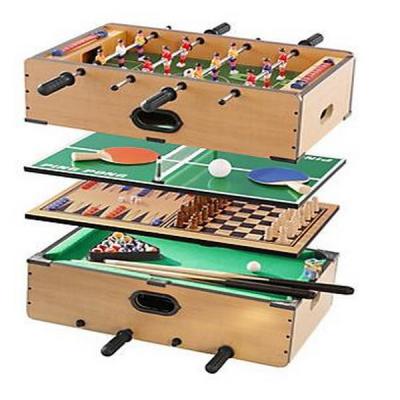 China DELUXE TABLETOP GAME SET 5 IN 1 PING PONG BACKGAMMON CHESS BILLIARDS FOOTBALL TOY ER-TG126 for sale