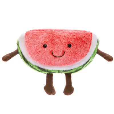 China Wholesale Cute Creative Apple Rag Machine Claw Doll Fruit Toy Stuffed Watermelon Amusement Watermelon Doll Activity Gift for sale