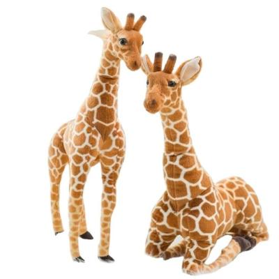 China Cute Fun Giraffe Plush Toys Cute Soft Stuffed Animals Simulation Giraffe Birthday Gift Kids Toy Bedroom Decor for sale