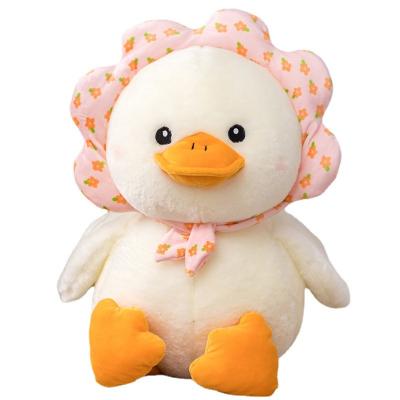 China Plush Duck Doll Cute Little Duck Petal Call Petal Plush Toy Creative Pillow Doll Gift Kids Play for sale