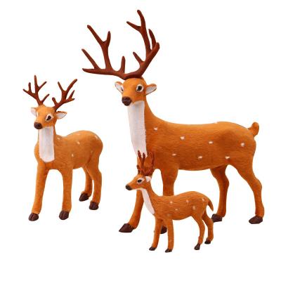 China Wholesale Plush Christmas Decorations Stuffed Plush Toys Christmas Deer Ornaments for sale