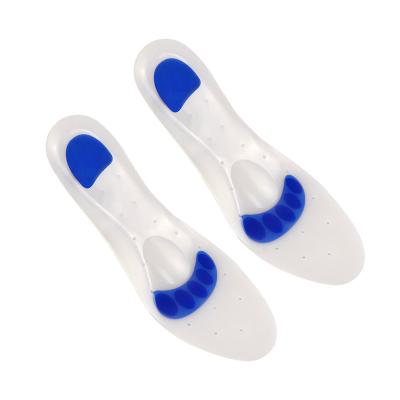 China 100% GEL Support Custom Gel Shoe Silicone Insole 100% Plantar Fasciitis Insoles Logo Printed Foot Care Arch for sale