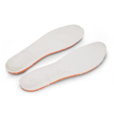 China Custom Fleece+PU Winter Comfortable Cushioning Unisex Warm Insole Orthotic Insole for sale