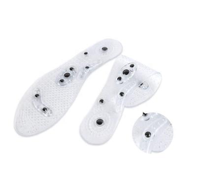 China PVC Custom Design Sports Health Care Foot Massage Insoles Unisex Adjustable Magnetic Foot Acupressure Insoles for sale