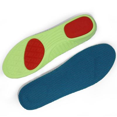 China Mesh+PU Fashion Design Printing High-elastic Movement Intensifying Insole Sports Insoles for sale