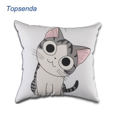 China Other Plain Linen Cushion Cover 30cm White Pillow Case For Sublimation Printing for sale