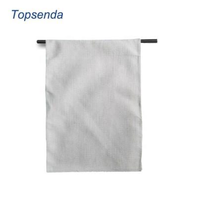 China Decorative Hanging Banner Burlap Yard Garden Flag For Garden Flag Sublimation White Polyester Canvas Sublimation for sale