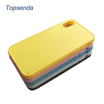 China Eco-friendly PC and TPU 2 in 1 injection color glass molding shockproof case for sale