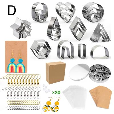 China FASHIONABLE Superior Cutter Set Stainless Steel Clay Earring Making Tools 127pcs Performance Cookie for sale