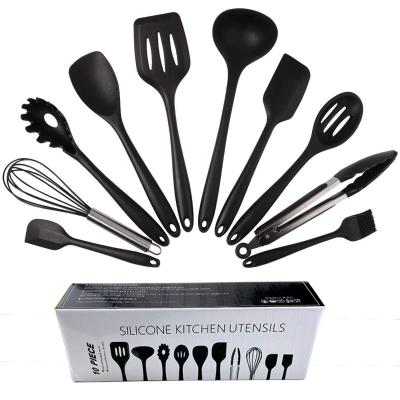 China Contemporary Factory Direct Silicone 10pcs Kitchenware Set Cooking Tools Kitchen Utensil Set Cooking Tools for sale