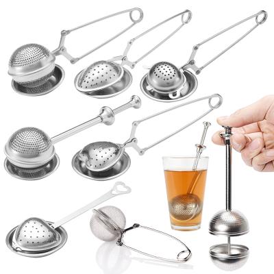 China Traditional Factory Wholesale #304 Stainless Steel Tea Strainer Tea Filter Tea Infuser for sale