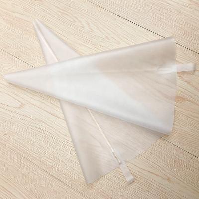 China Viable Small Size Transparent Color 8 Inch Silicone TPU Cake Decorating Bag Piping Icing Bag for sale