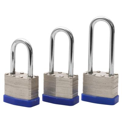 China Loto 40mm Industrial Steel Padlock Laminated Waterproof Laminated Padlock Even for sale