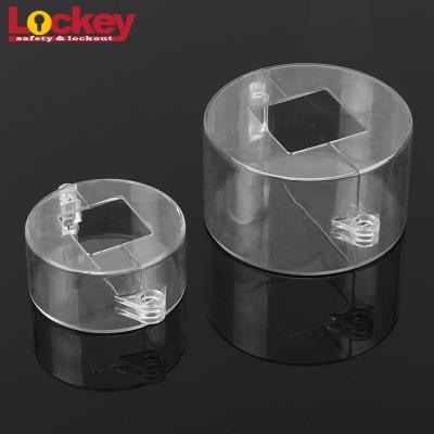 China Lightweight High Quality PC 91mm Transparent Emergency Plug Valve Customized Lockout for sale