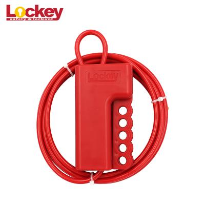 China Masterlock Universal Cable Lockout Adjustable Security Wire Lock Safety Cable Lockout with Diameter 5mm Length 2.4m for sale