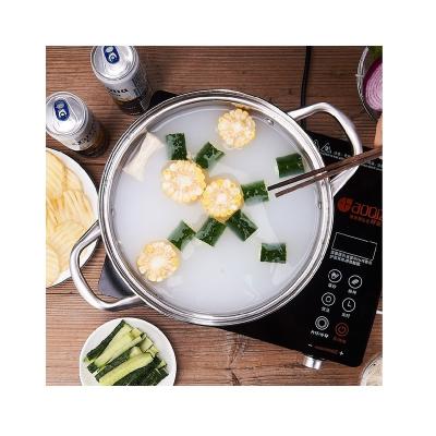 China 2022 Stainless Steel High Quality Non-Magnetic Clear Pot Sustainable Soup Pot Hot Pot and Stock Pots for sale