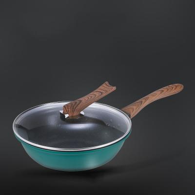 China Non Stick Coating Stocked Medical Stone Frying Pan Cooking Pan Non Stick Frying Pan for sale