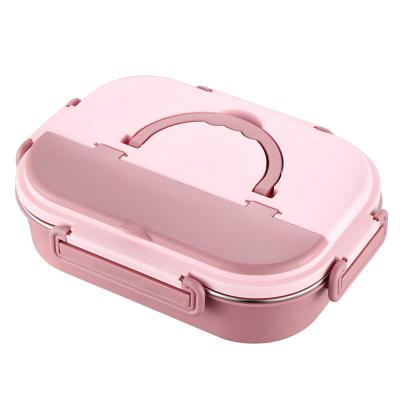 China Promotional Premium Custom Metal Bento Stainless Steel Nurse Work Lunch Box Multi Compartment Freshness Preservation Lunch Box for sale