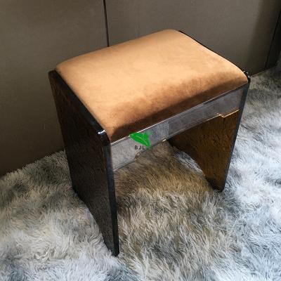 China modern modern bar furniture comfortable nightclub velvet cushion and soft leather cushion acrylic bar stools for sale